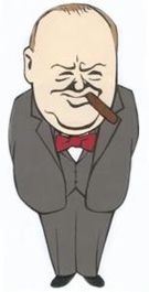 Winston Churchill caricature © Brian Jenner